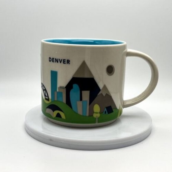 Starbucks 2014 Denver You Are Here' Coffee Mug Cup 14 Oz - Picture 8 of 12